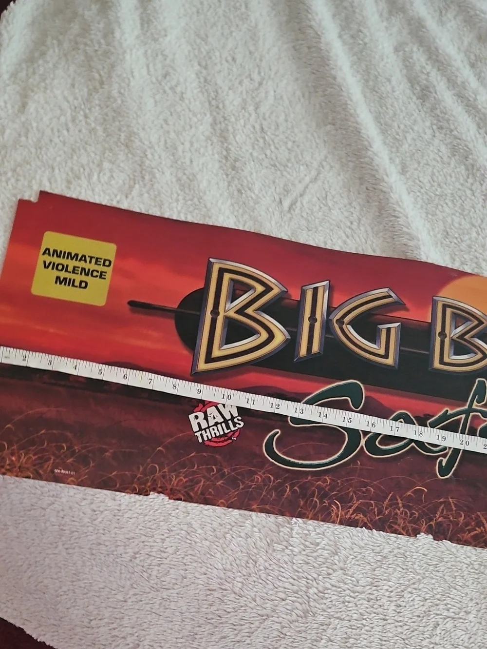 Thrills Big Buck Safari Wall Art in Red and Orange Sunset Palette